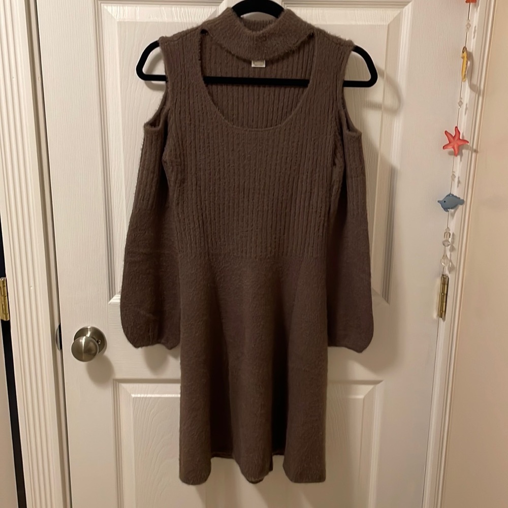 Venus Mock Neck Sweater Dress